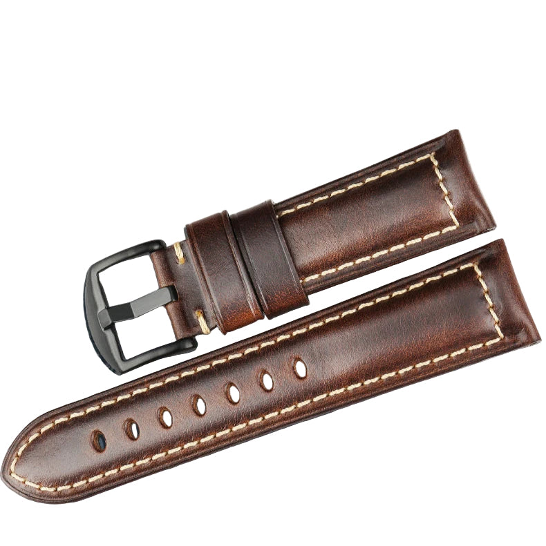 Leather Strap For Watch – 18–26mm Vintage Band | Wellstraps™ Wellstraps