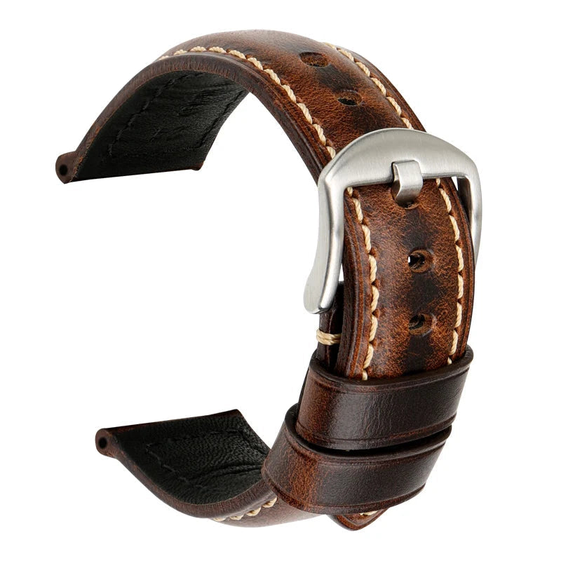 Leather Strap For Watch – 18–26mm Vintage Band | Wellstraps™ Wellstraps