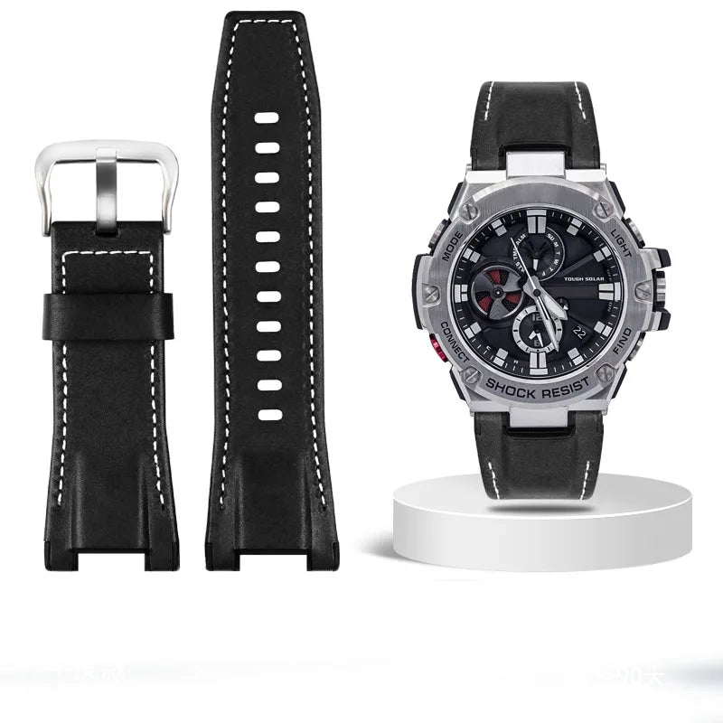 Leather Strap For Sport Watch – 26mm Notched Band | Wellstraps™ Wellstraps