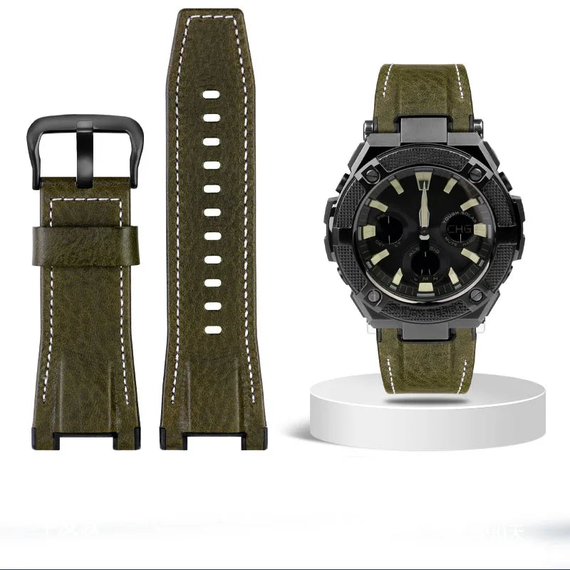 Leather Strap For Sport Watch – 26mm Notched Band | Wellstraps™ Wellstraps