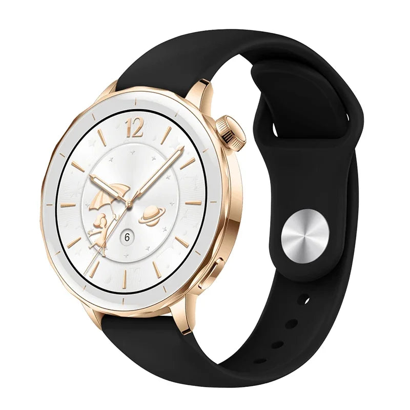 Slim Rubber Strap For Smartwatch – 18mm Universal Replacement | Wellstraps™ Wellstraps