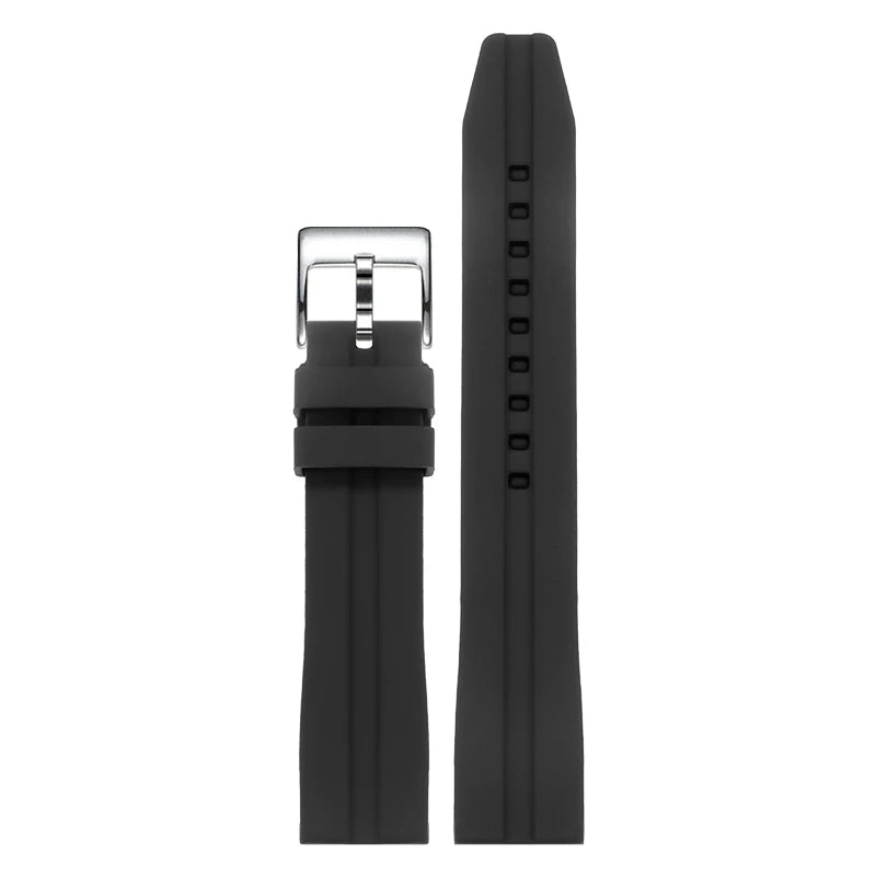 Thickened Rubber Watch Strap – 18–24mm | Wellstraps™ Wellstraps™