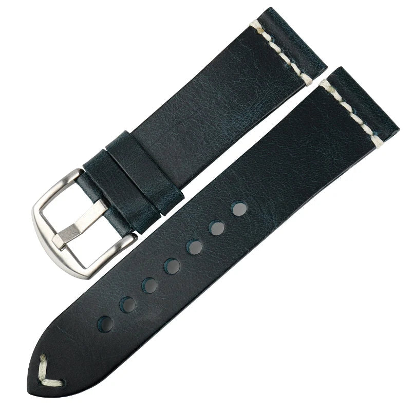 Vintage Leather Strap For Watch – 20/22/24mm Replacement Band | Wellstraps™ Wellstraps