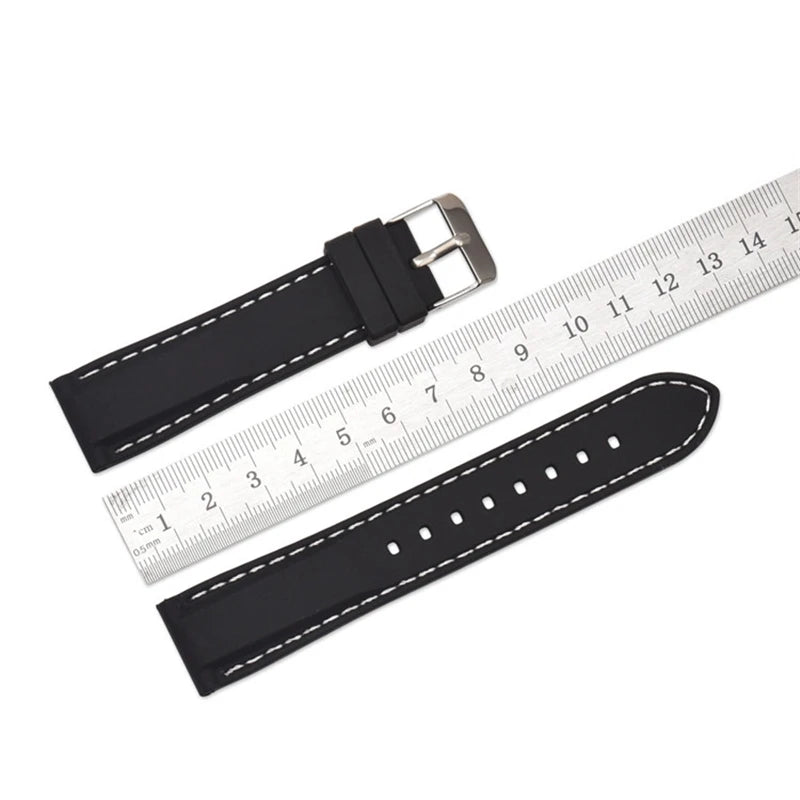 Silicone Rubber Strap – Compatible with 16–24mm Watches | Wellstraps™ Wellstraps