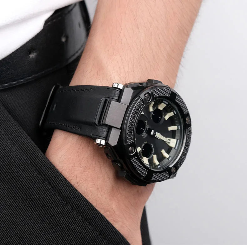 Leather Strap For Sport Watch – 26mm Notched Band | Wellstraps™ Wellstraps