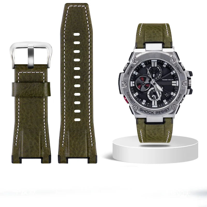 Leather Strap For Sport Watch – 26mm Notched Band | Wellstraps™ Wellstraps