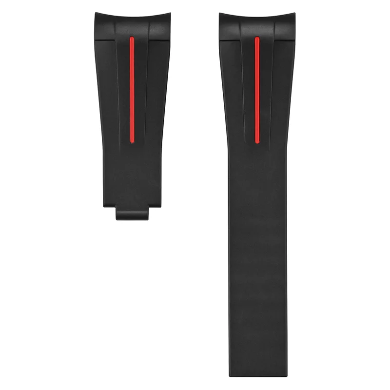 Deployant Rubber Strap – Y II Line Series | Compatible with 21mm Watches Wellstraps™