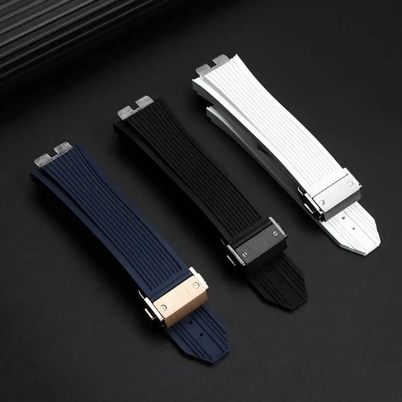 Rubber Watch Strap – Click Attachment, Compatible with 28mm Watches | Wellstraps™