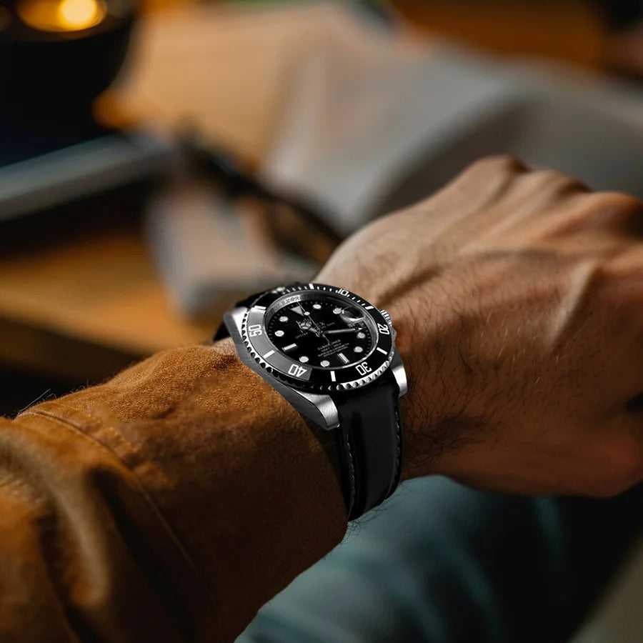 Soft Rubber Watch Strap – 20/22mm | Wellstraps™