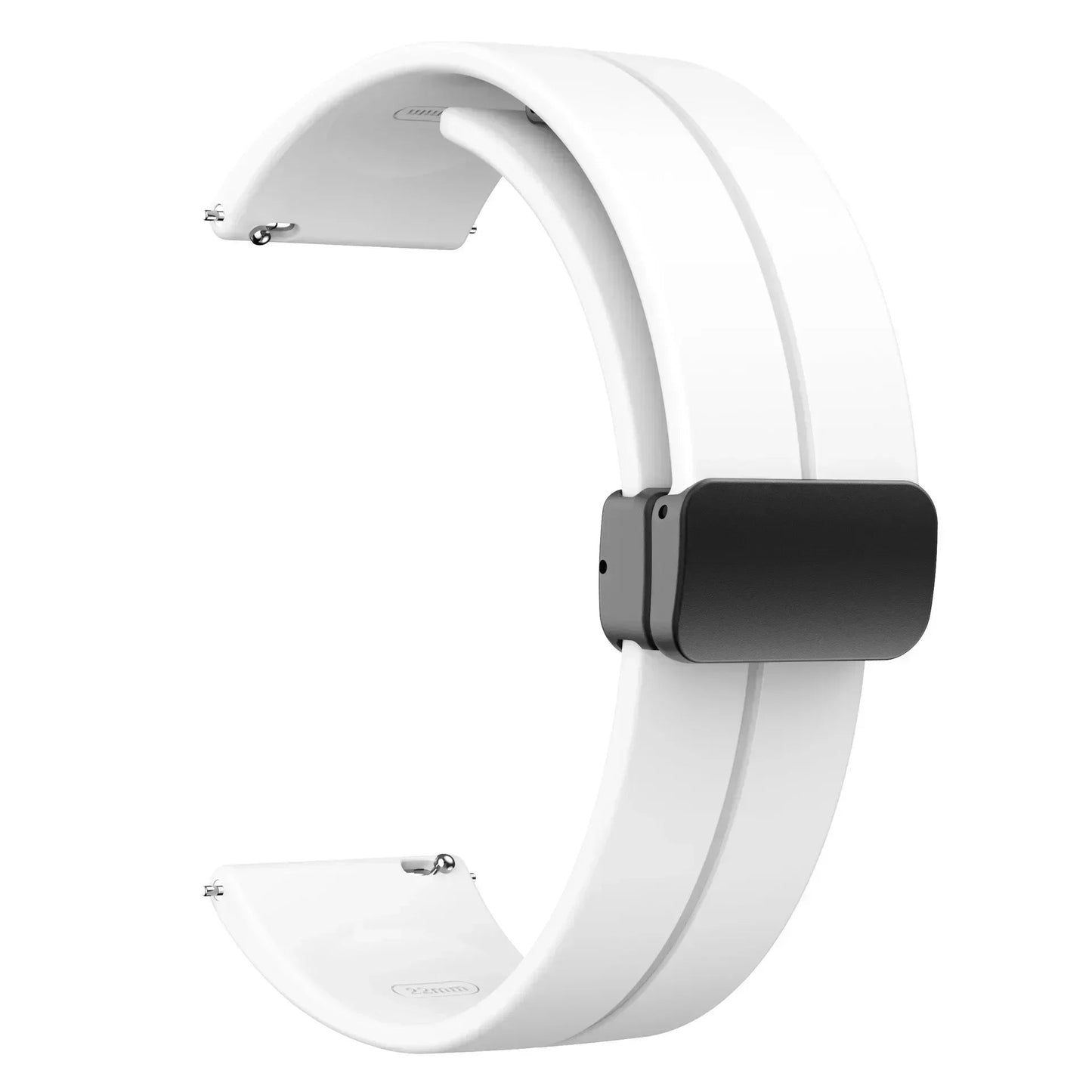 Rubber Watch Strap – Magnetic Buckle – 20 mm | Wellstraps™ Wellstraps