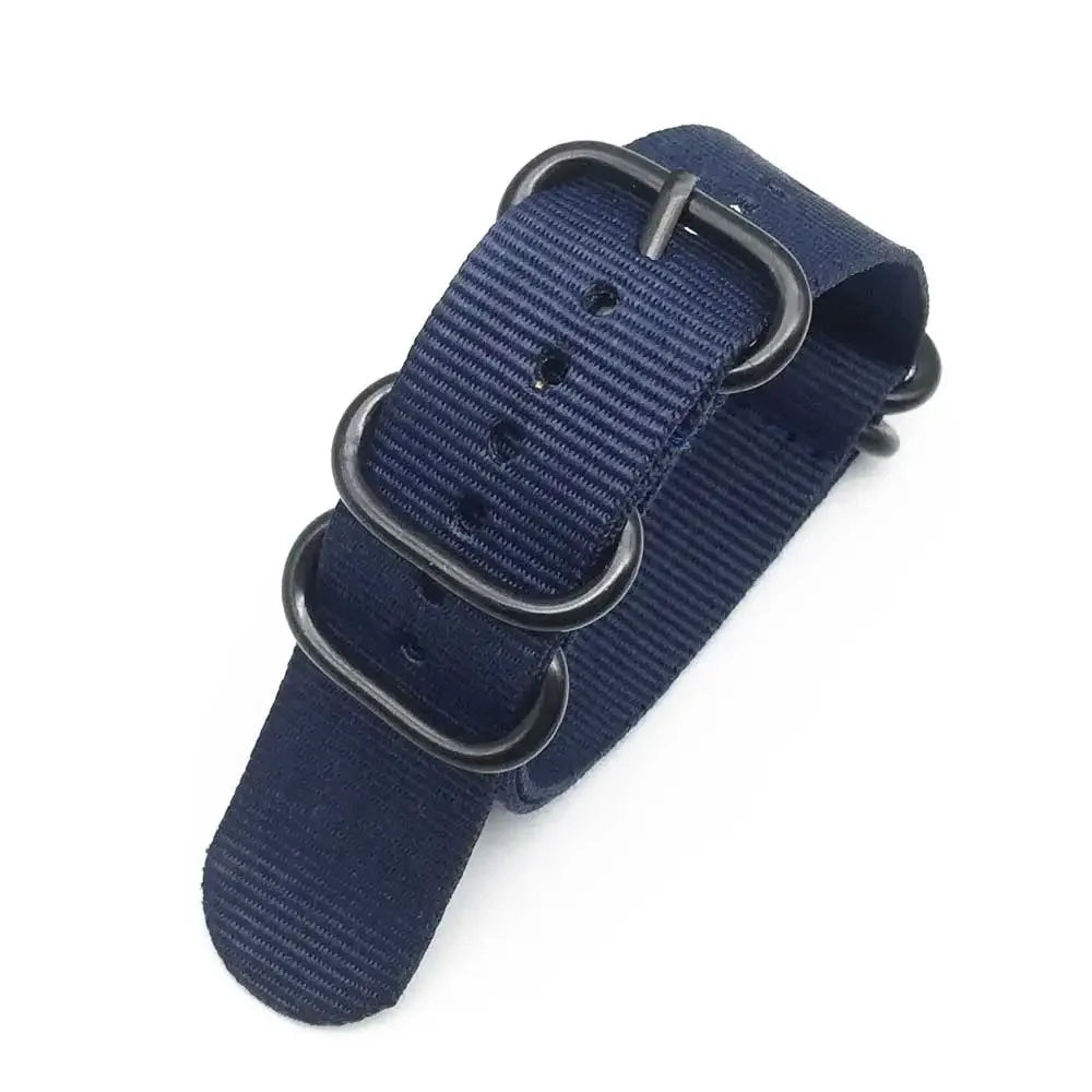 Nylon Striped Watch Strap – Ring Buckle – Multiple Sizes | Wellstraps™ Wellstraps™