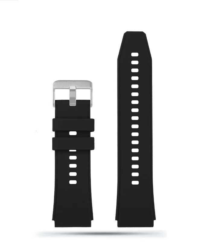 Rubber Watch Strap with Convex Ends – 22mm | Wellstraps™ Wellstraps™