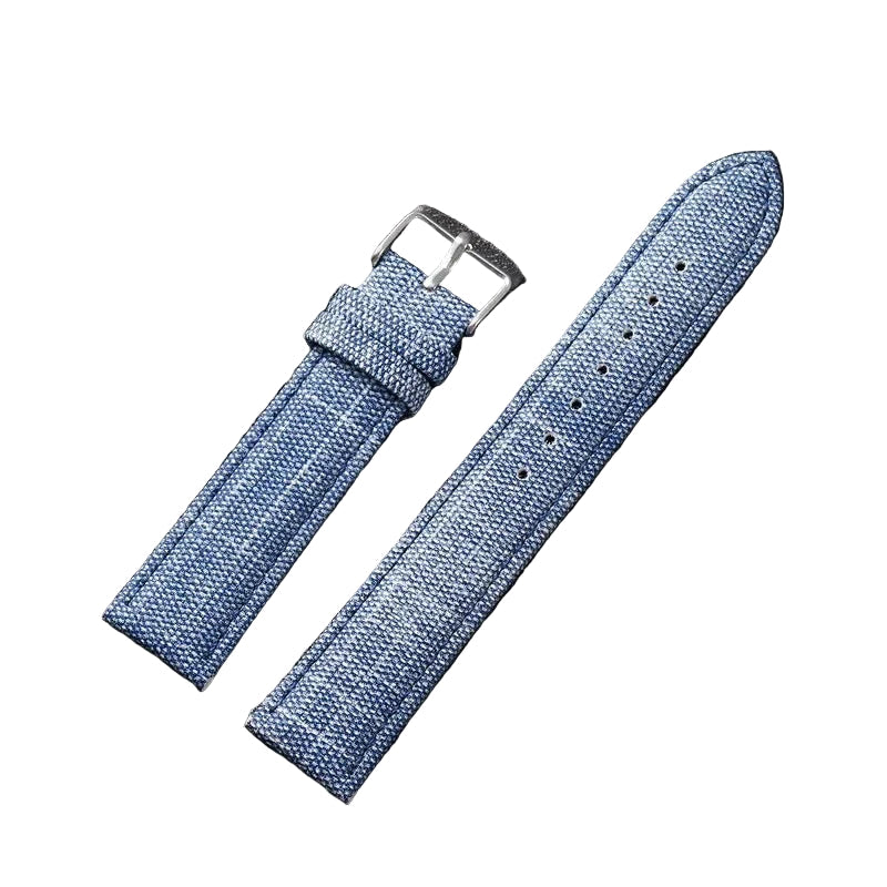 Denim Nylon Strap For Watch – Vintage Band | Wellstraps™ Wellstraps