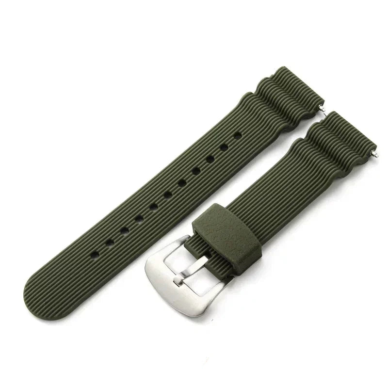 Diver Rubber Watch Strap – 22mm | Wellstraps™