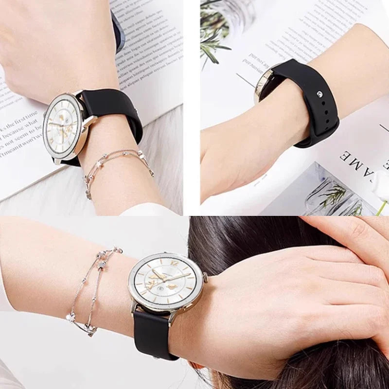Slim Rubber Strap For Smartwatch – 18mm Universal Replacement | Wellstraps™ Wellstraps