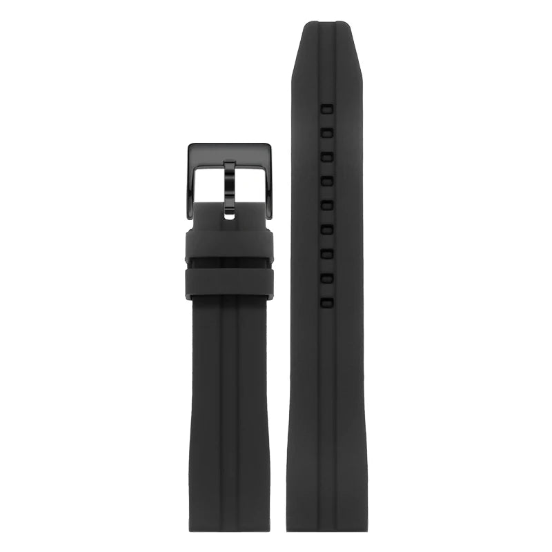 Thickened Rubber Watch Strap – 18–24mm | Wellstraps™ Wellstraps™