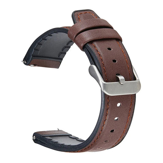 Leather Strap For Smartwatch – 22mm Replacement Band | Wellstraps™ Wellstraps