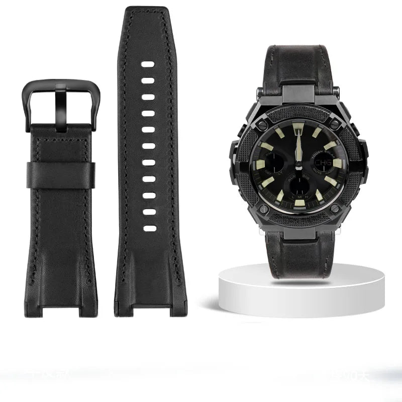 Leather Strap For Sport Watch – 26mm Notched Band | Wellstraps™ Wellstraps