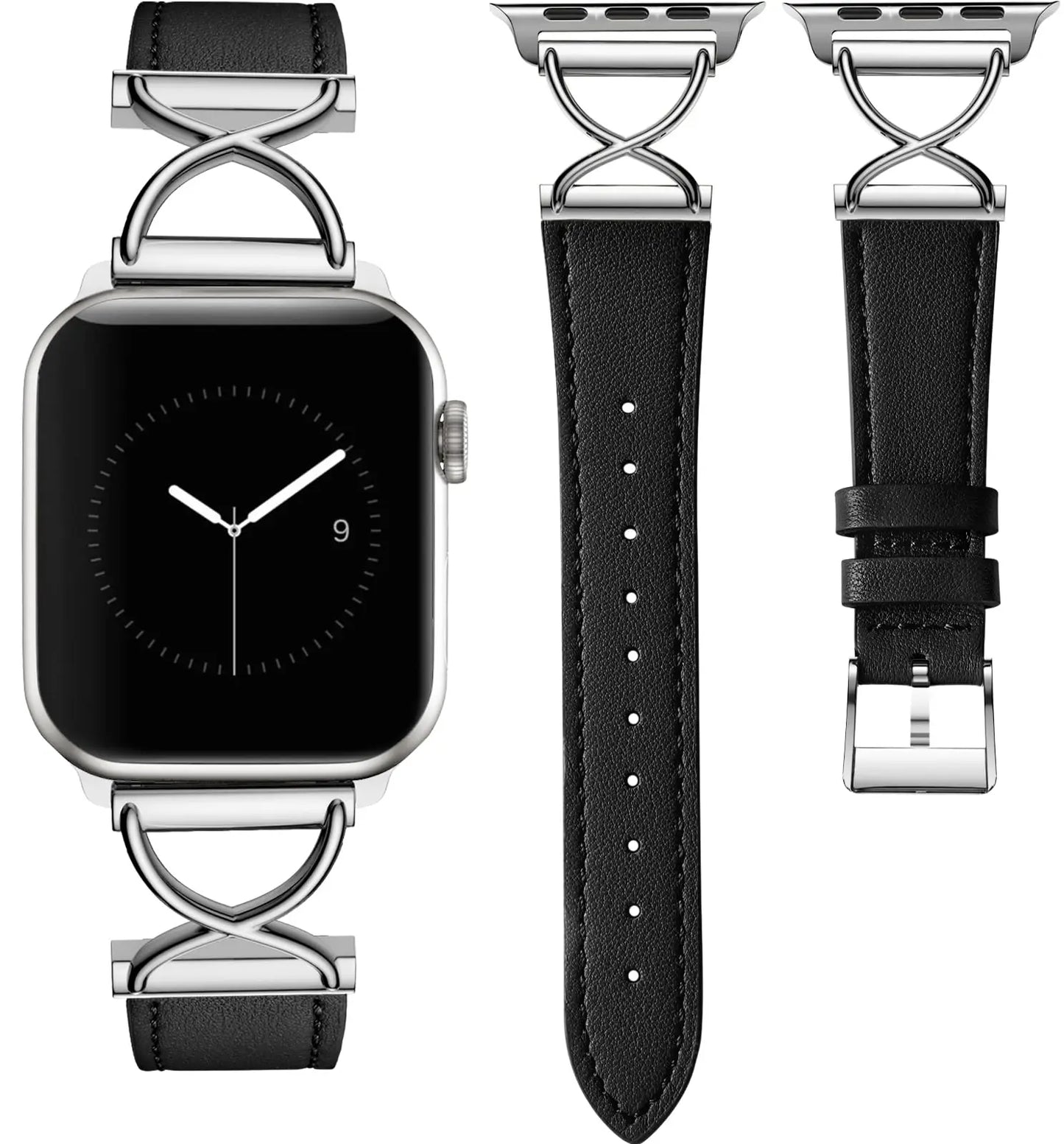 Luxury Leather Strap For Smartwatch – 38–49mm | Wellstraps™