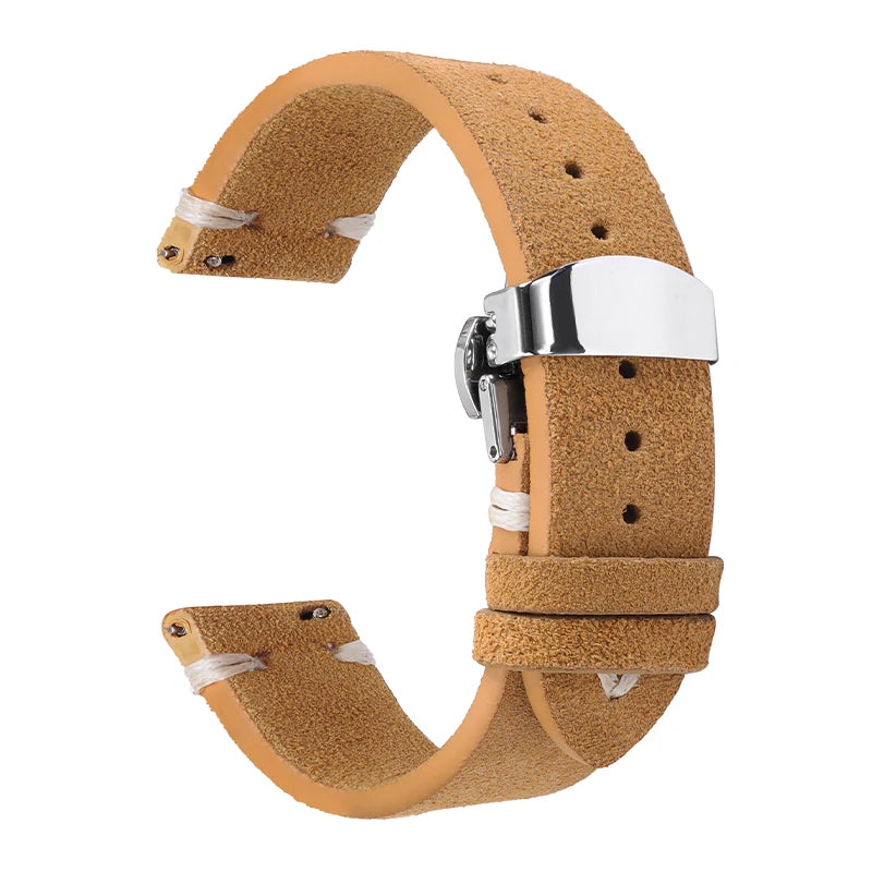 Suede Leather Strap For Watch – 18/20/22mm Vintage Band | Wellstraps™ Wellstraps™
