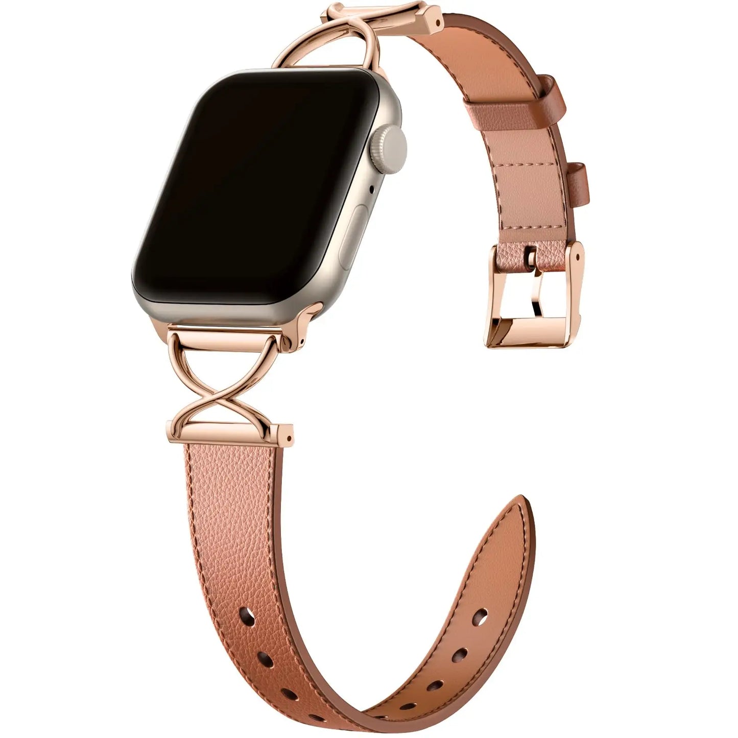 Luxury Leather Strap For Smartwatch – 38–49mm | Wellstraps™