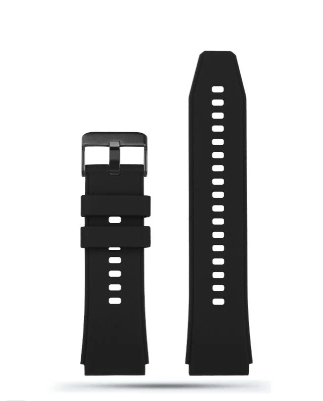 Rubber Watch Strap with Convex Ends – 22mm | Wellstraps™ Wellstraps™