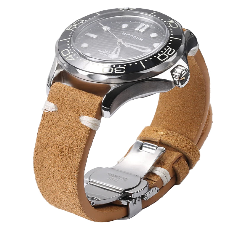 Suede Leather Strap For Watch – 18/20/22mm Vintage Band | Wellstraps™ Wellstraps™