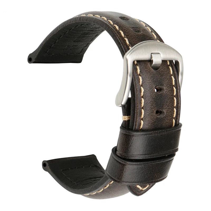 Leather Strap For Watch – 18–26mm Vintage Band | Wellstraps™ Wellstraps