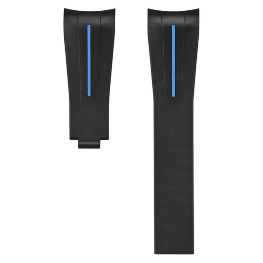 Deployant Rubber Strap – Y II Line Series | Compatible with 21mm Watches Wellstraps™