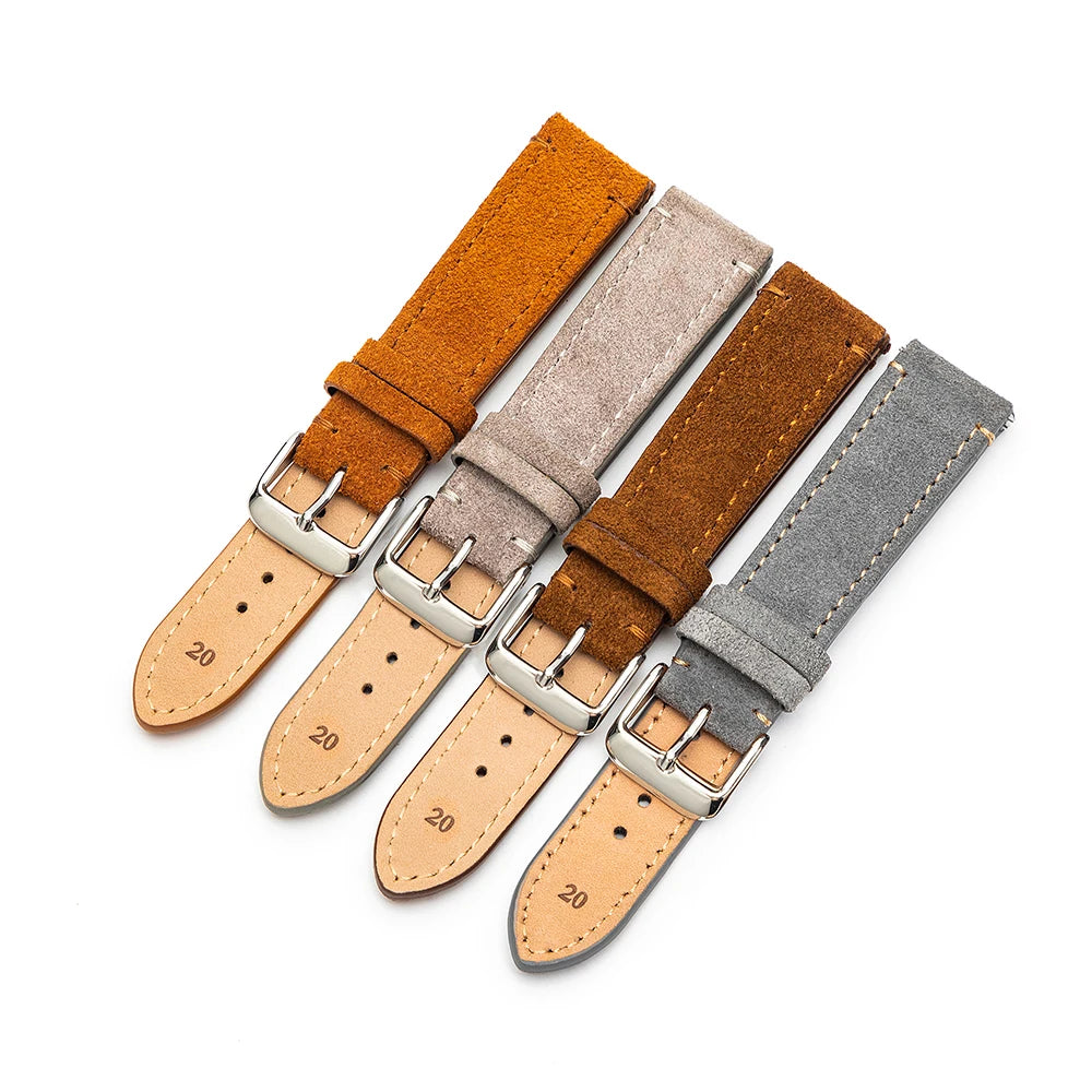 Suede Leather Watch Strap – 18/20/22mm Wellstraps™
