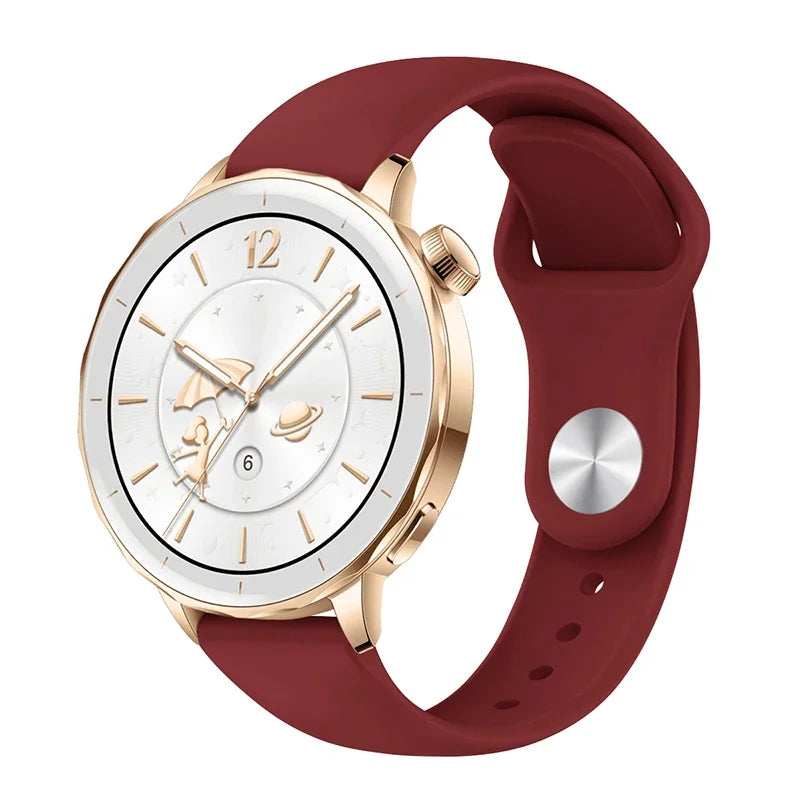 Slim Rubber Strap For Smartwatch – 18mm Universal Replacement | Wellstraps™ Wellstraps