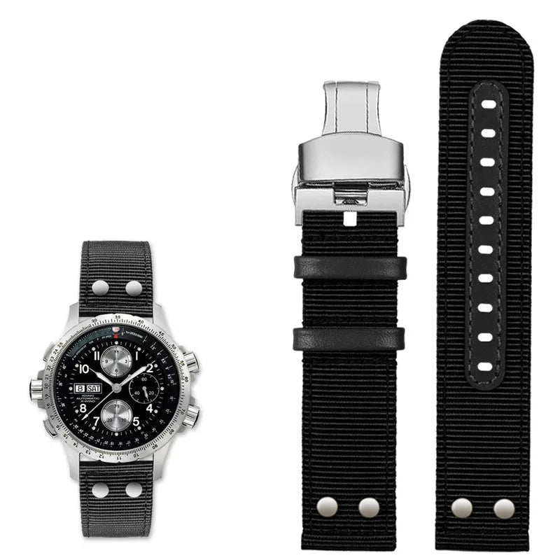 Nylon Canvas Watch Strap – 22mm | Wellstraps™ Wellstraps™