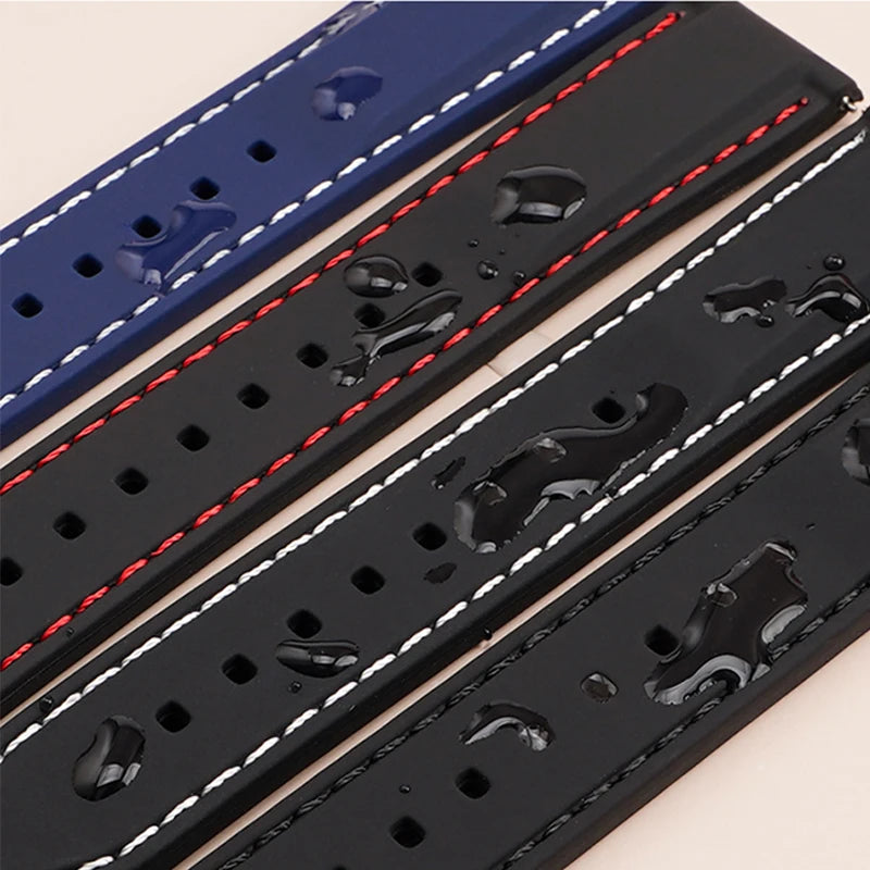 Silicone Rubber Strap – Compatible with 16–24mm Watches | Wellstraps™ Wellstraps