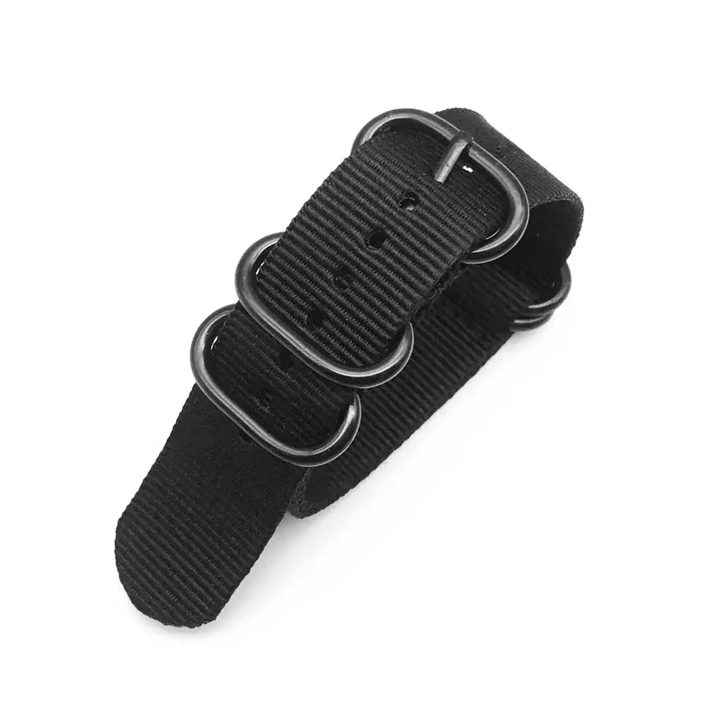 Nylon Striped Watch Strap – Ring Buckle – Multiple Sizes | Wellstraps™ Wellstraps™