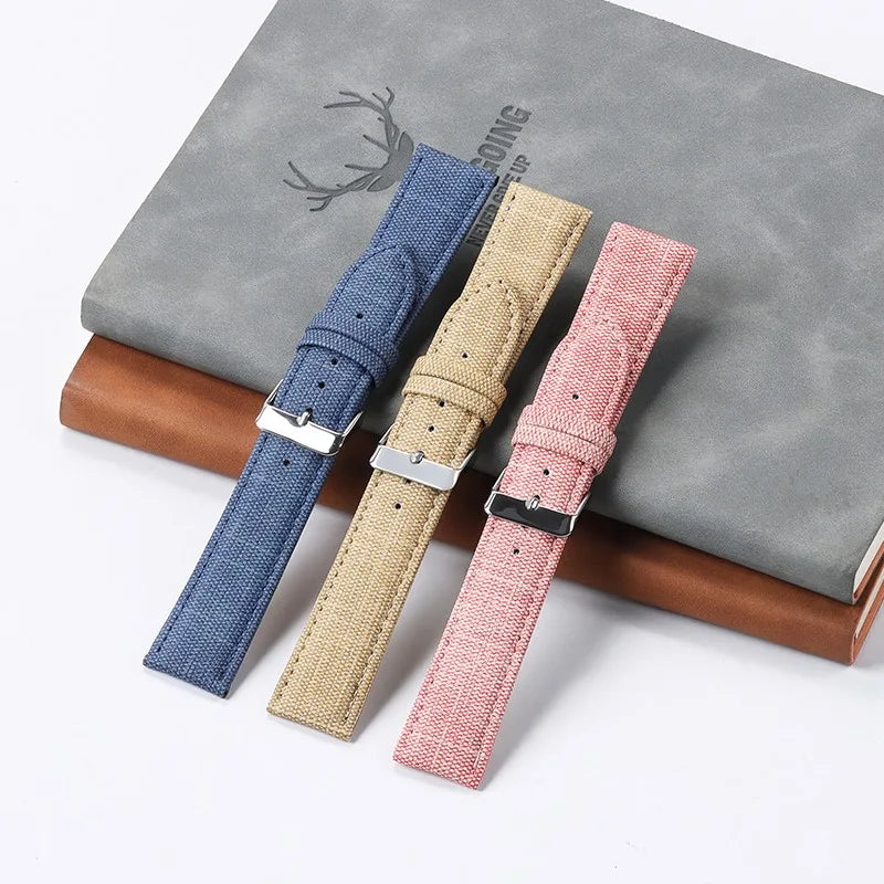 Denim Nylon Strap For Watch – Vintage Band | Wellstraps™ Wellstraps