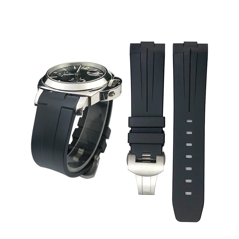 Rubber Strap Curved – Compatible with 44mm Watches | Wellstraps Wellstraps