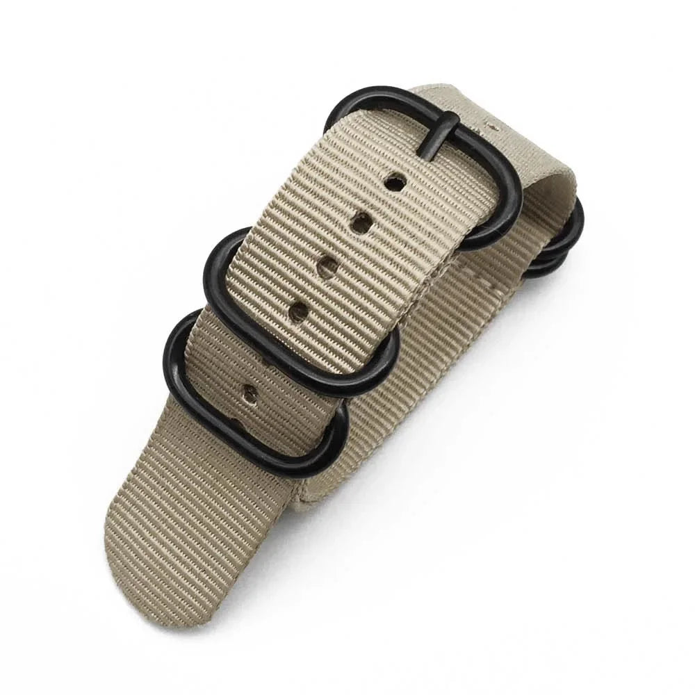 Nylon Striped Watch Strap – Ring Buckle – Multiple Sizes | Wellstraps™ Wellstraps™