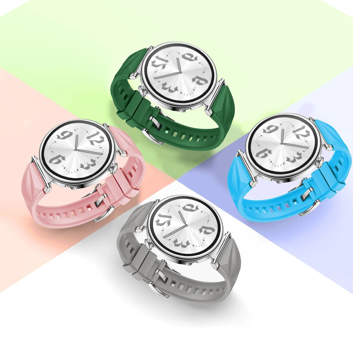 Slim Rubber Strap For Smartwatch – 18mm Replacement Band | Wellstraps™ Wellstraps