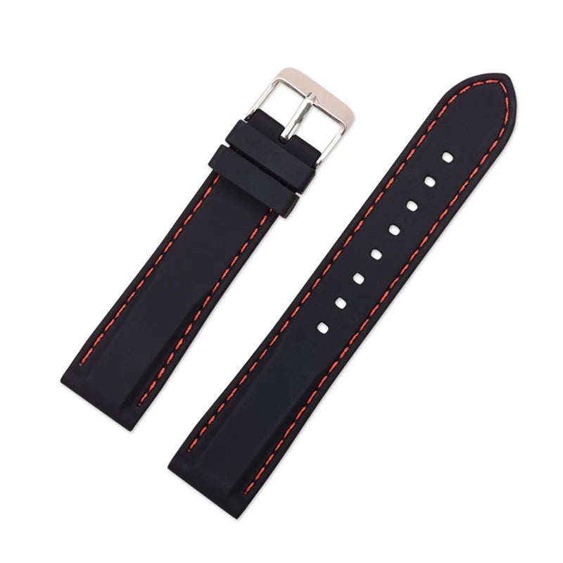 Silicone Rubber Strap – Compatible with 16–24mm Watches | Wellstraps™ Wellstraps