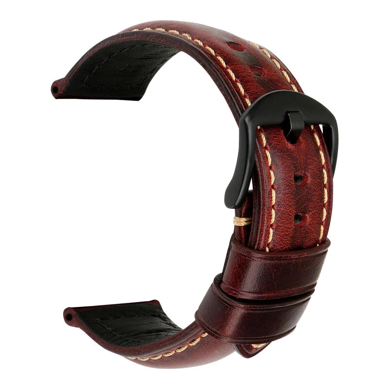 Leather Strap For Watch – 18–26mm Vintage Band | Wellstraps™ Wellstraps