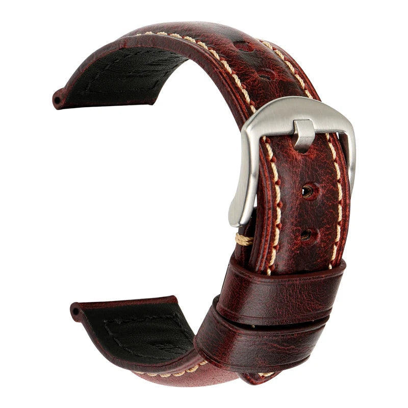Leather Strap For Watch – 18–26mm Vintage Band | Wellstraps™ Wellstraps