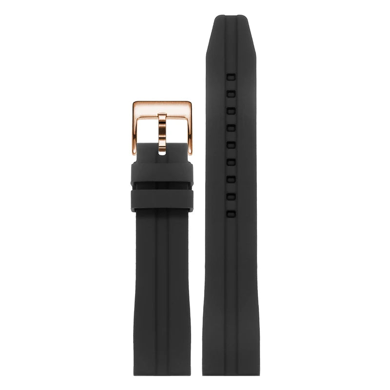 Thickened Rubber Watch Strap – 18–24mm | Wellstraps™ Wellstraps™
