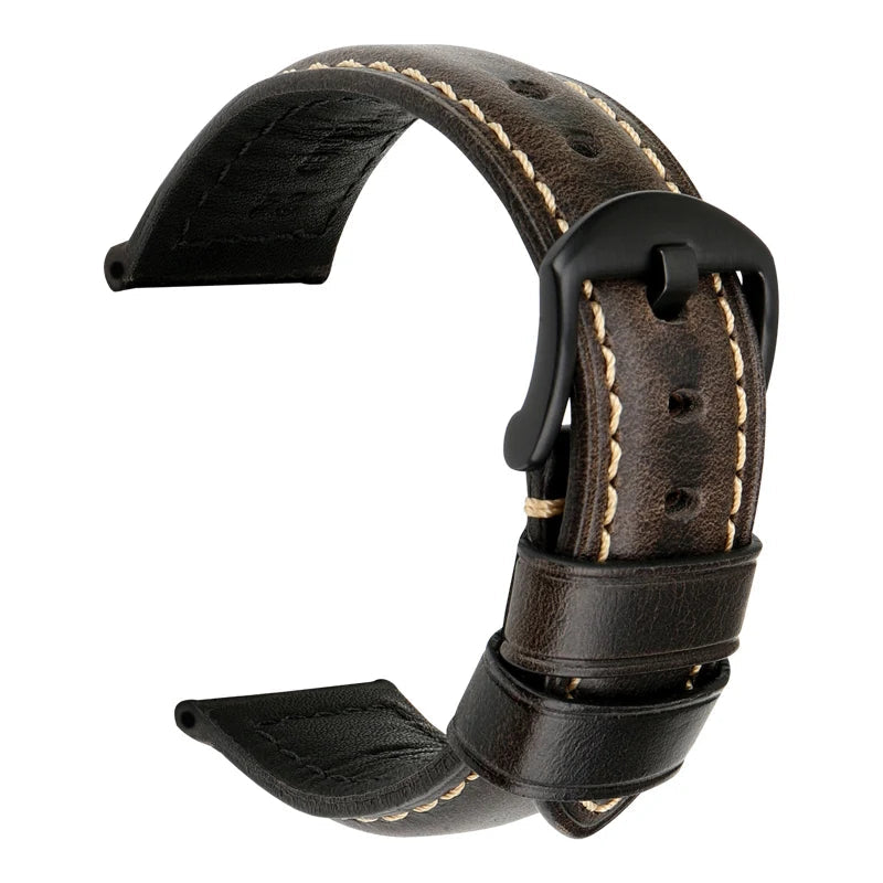 Leather Strap For Watch – 18–26mm Vintage Band | Wellstraps™ Wellstraps