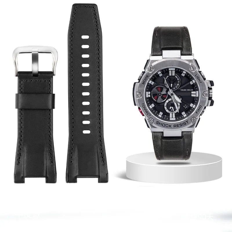 Leather Strap For Sport Watch – 26mm Notched Band | Wellstraps™ Wellstraps