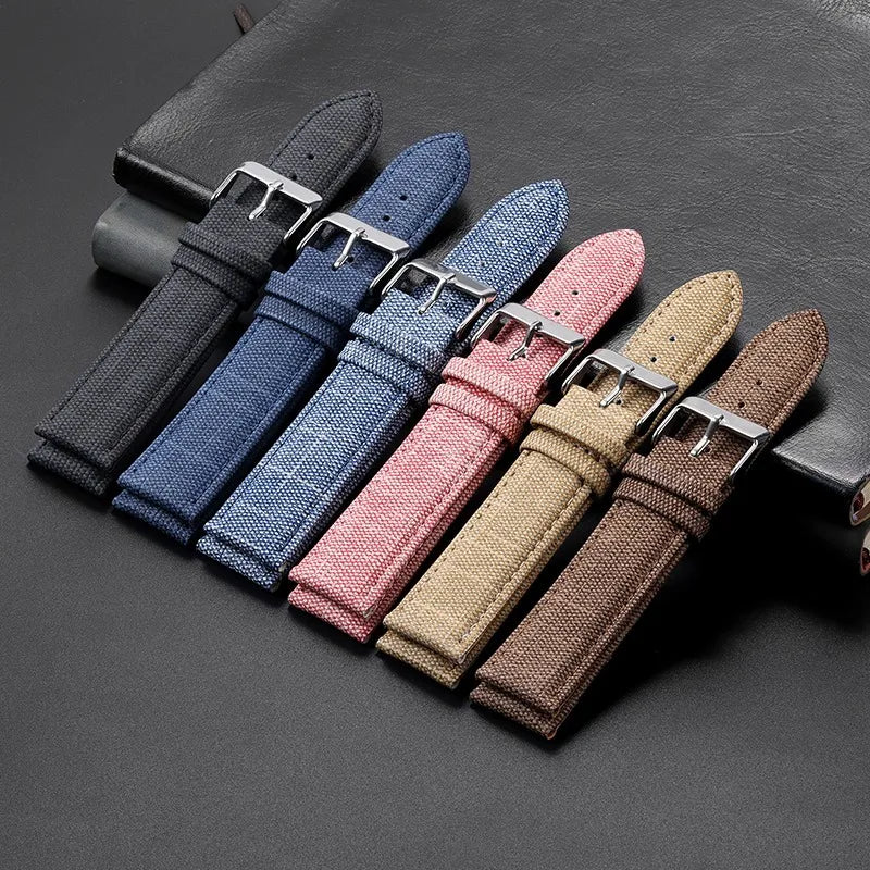 Denim Nylon Strap For Watch – Vintage Band | Wellstraps™ Wellstraps