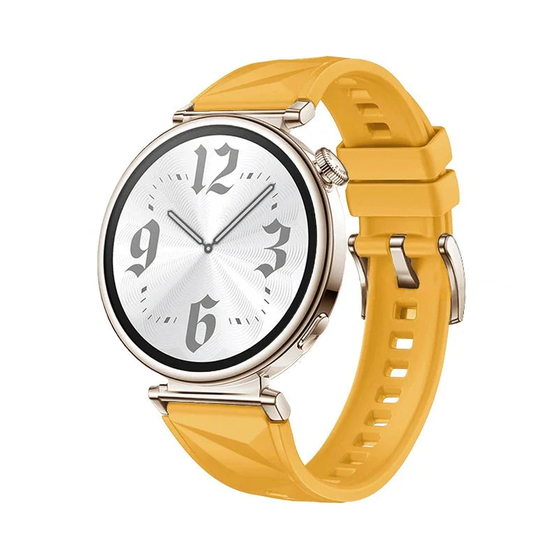 Slim Rubber Strap For Smartwatch – 18mm Replacement Band | Wellstraps™ Wellstraps