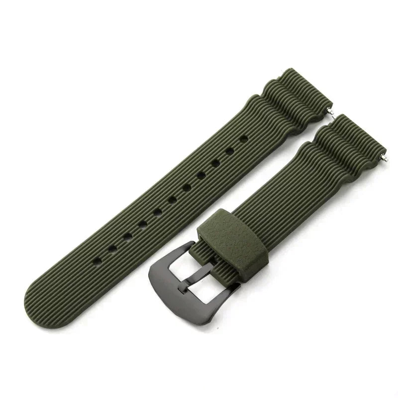 Diver Rubber Watch Strap – 22mm | Wellstraps™