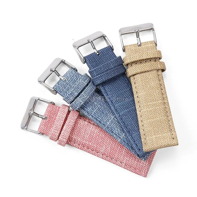Denim Nylon Strap For Watch – Vintage Band | Wellstraps™ Wellstraps