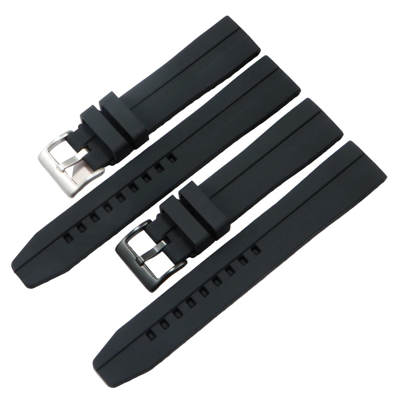 Thickened Rubber Watch Strap – 18–24mm | Wellstraps™ Wellstraps™