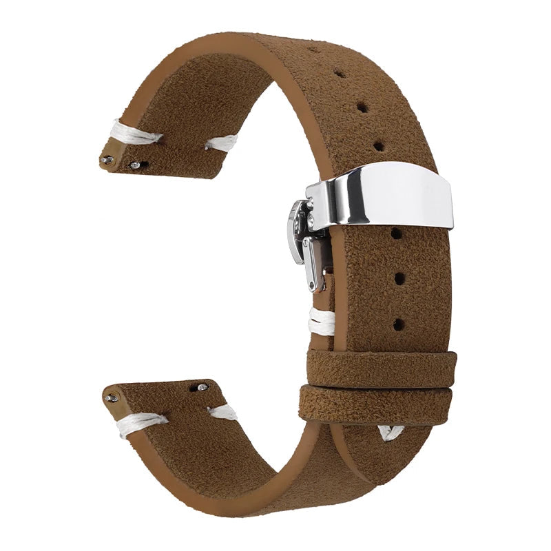 Suede Leather Strap For Watch – 18/20/22mm Vintage Band | Wellstraps™ Wellstraps™